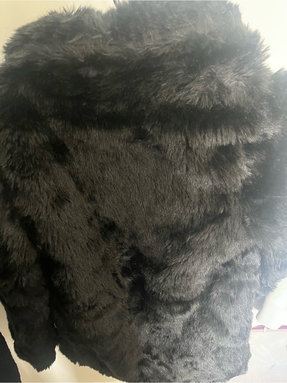 Revamped Black Faux Fur Teddy Jacket - Picture 6 of 6